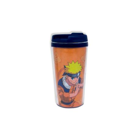 Copo Com Tampa do Naruto Clássico Time 7 - 200ml - Zonacriativa