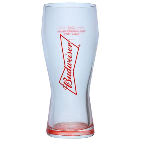 Imagem de Copo de Cerveja Budweiser Estampa Vermelha 400ml - Gravata GlobImports