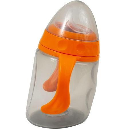 Imagem de Copo de Transição com ALÇA e Bico Silicone Laranja 220ML 6M+ Clingo