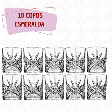 Imagem de Copo de Vidro para Whisky Linha Esmeralda 340ml 10 Unidades