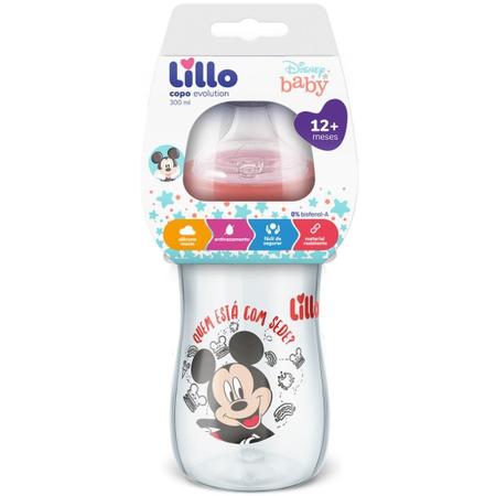 Imagem de Copo Evolution Disney Mickey Mouse Com Canudo 300Ml - Lillo