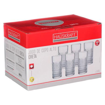 Conjunto de Copos 12 Peças de Vidro Grosso Resistente 300ml - Hauskraft -  Copo de Água / Suco - Magazine Luiza