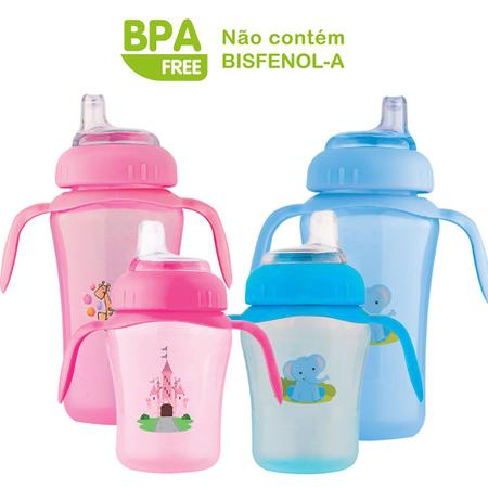 Imagem de Copo Infantil Bico Silicone anti-vazamento transição 240 ou 330ml