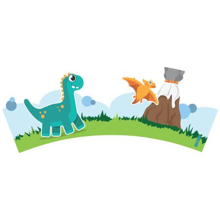 Imagem de Copo Infantil de Treinamento Antivazamento - Dinossauro de 170ml 