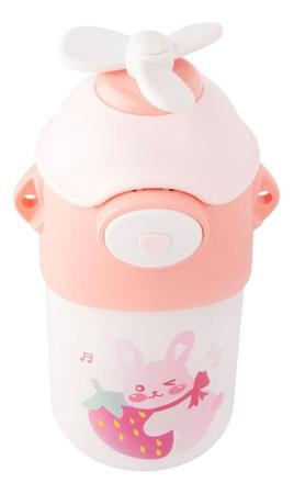 Imagem de Copo Infantil Garrafa Térmica Treinamento Bico de Silicone Antivazamento com Alça BPA FREE