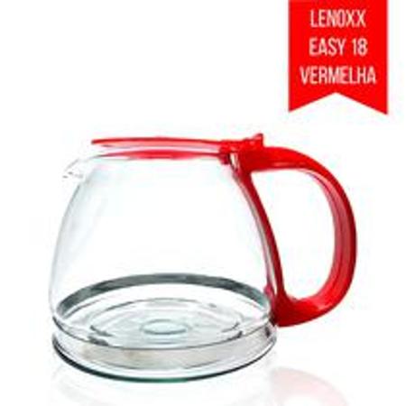 Imagem de Copo Jarra Cafeteira Lenoxx Easy Red 18 Pca019 Vermelha