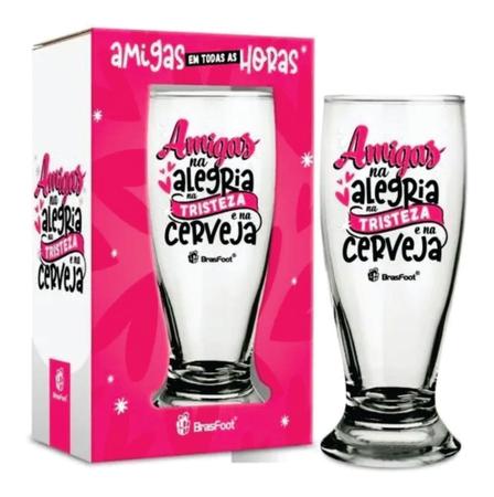 Imagem de Copo Munich 200ml Amigas Na Alegria E Na Cerveja Brasfoot