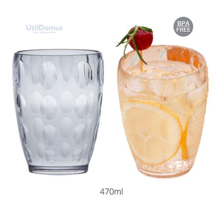 Imagem de Copo Para Água Sucos Drinks Cocktail 470ml Cristal Paramount