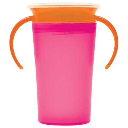 Imagem de Copo Para Bebê Com Alça e Válvula Antivazamento 260ml Rosa Buba