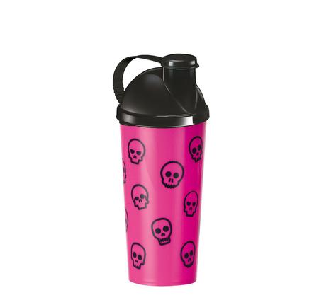 Imagem de Copo shake caveira decorado  600ml caveirinha rosa