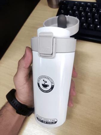 Imagem de Copo Térmico Café Aço Inox Caneca A Vácuo Vacuum Chá 380 Ml