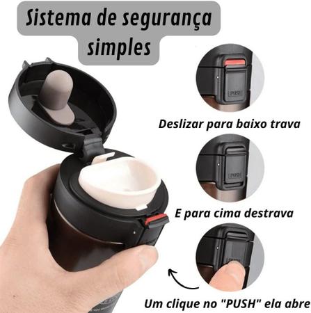 Imagem de Copo Térmico Café Aço Inox Caneca A Vácuo Vacuum Chá 380 Ml