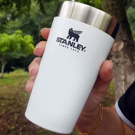 Copo Térmico Stanley Com Tampa Branco 473ml - ref 08000-02