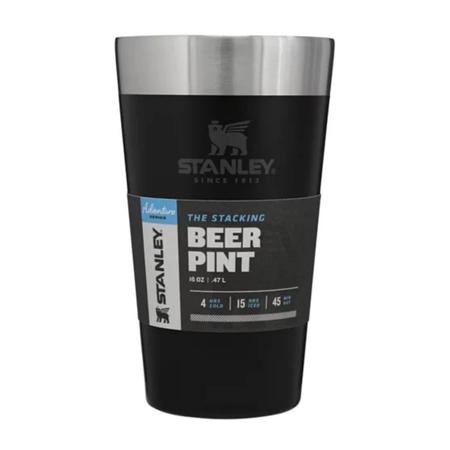Imagem de Copo Térmico de Cerveja Chopp Stanley Bebida Geladas Quentes 473ml - Preto