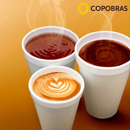 Imagem de Copo Térmico de Isopor para Bebidas Copobras - 180ml - CX 1000 Unidades (CX40x25)