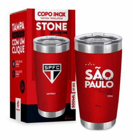 Imagem de Copo Termico do São Paulo Para Cerveja Oficial Clube Stone - Brasfoot