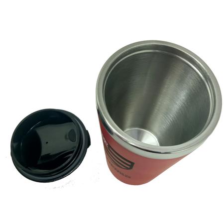 Imagem de Copo Térmico Flamengo Emborrachado Inox 450ml