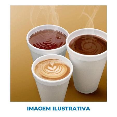 Imagem de Copo Térmico Isopor Descartável Ultra Bebidas Quentes Café Chocolate Vinho 120ml Com 25 Unidades