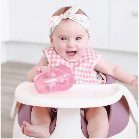 Copo Transição Antivazamento Silicone 240ml Tritan 4m+ Nuby Rosa Claro Imagem de Copo Transição Antivazamento Silicone 240ml Tritan 4m+ Nuby Rosa Claro
