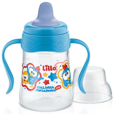 Imagem de Copo Treinamento Infantil Bebê Copinho Transição Alça 180ml Antivazamento Galinha Pintadinha Lillo