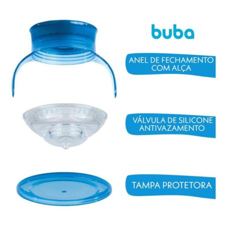 Imagem de Copo Treinamento Infantil Bebe Mamadeira 360 Com Alça Rosa