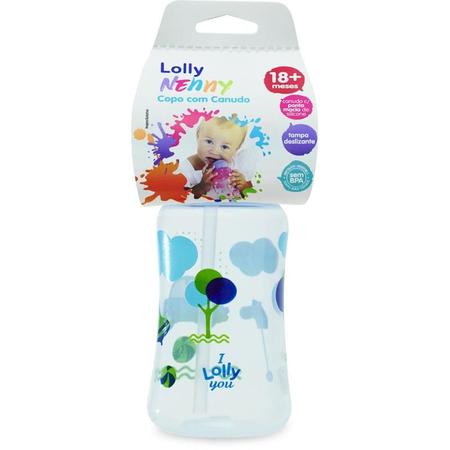 Imagem de Copo treinamento viva c/canudo 330ml azul lolly