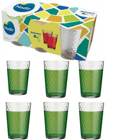 Conjunto de copos de vidro batuque cozinha casa bebida 1 und em Promoção na  Americanas