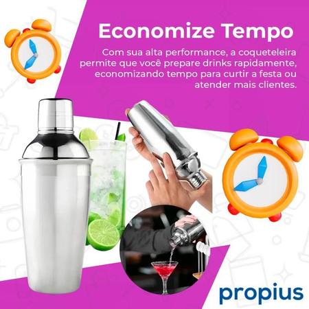 Imagem de Coqueteleira Inox 750 Ml Drinks E Caipirinhas Coquetel