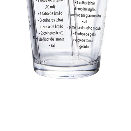 Imagem de Coqueteleira Vidro Com Canudo Receita De Drink Dynasty 455Ml