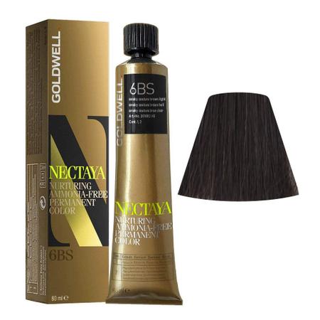 Imagem de Cor de cabelo permanente Goldwell Nectaya, prata bege 6BS, 2