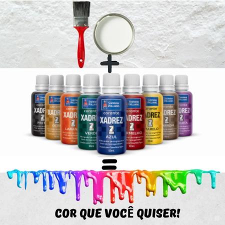 Corante Líquido Tinta Xadrez Bisnaga - Kit 3 Unid - Violeta