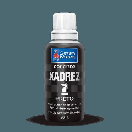 Caixa Com 12 Corante Líquido Xadrez 50ml Bisnaga Preto - Casa e