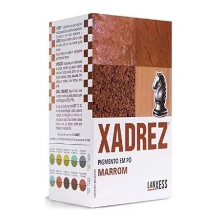 Corante Pigmento em Pó Xadrez para Cimento e Cal 500g Marrom Lanxess - Os  melhores produtos do mercado com entrega para todo o Brasil;