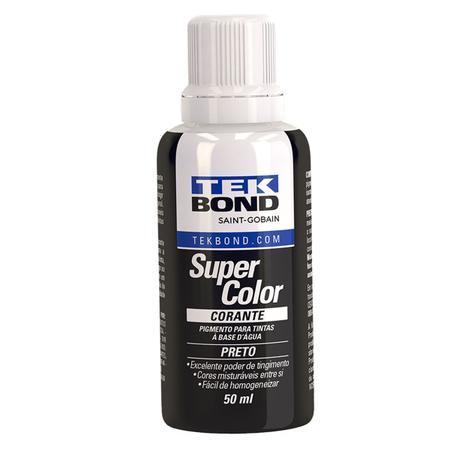 Corante Pigmento Tingidor 50ml Preto Xadrez Hx Tekbond