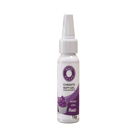 Imagem de Corante Soft Gel Roxo Uva - 1 Unidade - 15g - Mago -