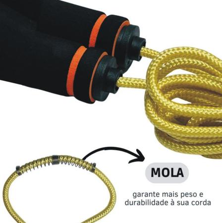 Corda de Pular Ajustável com Mola MBFit Profissional Para Saltar