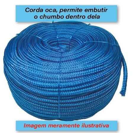 Imagem de Corda Nylon Azul Multifilamento 10mm Rolo aprox 10kg