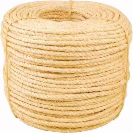 Imagem de Corda Sisal Rolo 8mm X 110m 3 Pernas Artesanato