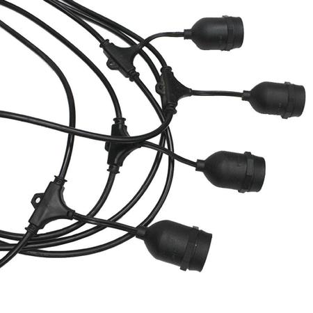 Cordão de Luz Varal 10Mts 20 Soquetes com Emenda Galaxy Led Imagem de Cordão de Luz Varal 10Mts 20 Soquetes com Emenda Galaxy Led