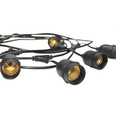 Cordão de Luz Varal 10Mts 20 Soquetes com Emenda Galaxy Led Imagem de Cordão de Luz Varal 10Mts 20 Soquetes com Emenda Galaxy Led