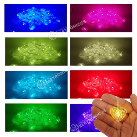 Imagem de Cordão Led Piscantes Coloridas 100 Luzes Controle E App Efeito Lindo Ideal P/ Armário Ninchos TB1874