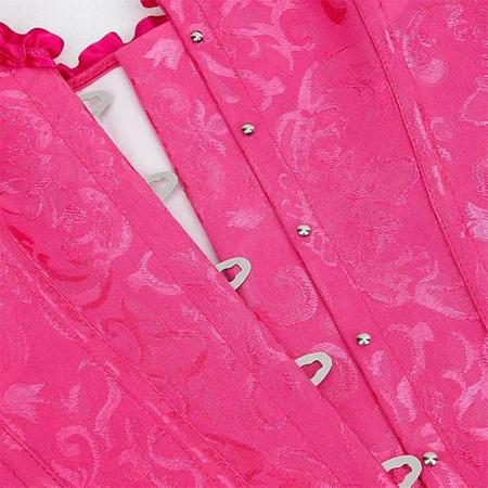 Corpete Corset Corselet Espartilho Cinta Rosa Pink M645 - Fantasy Shopping  Brasil - Corpete - Magazine Luiza