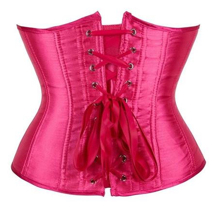 Corpete Corset Corselet Cinta Redutora Underbust Rosa Pink M655 - Fantasy  Shopping Brasil - Corpete - Magazine Luiza