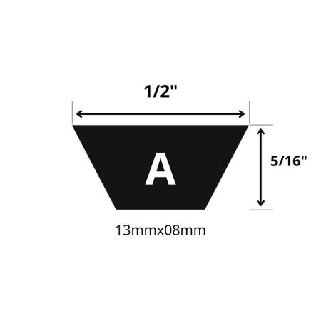 Imagem de Correia Transmissão V Gates A-95 2413mm 1/2 5 Unidades