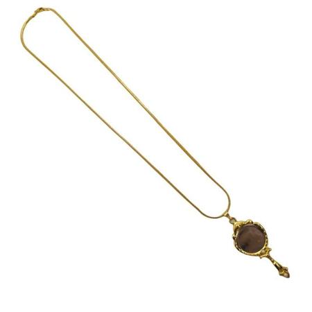 Corrente Com Pingente Oxum 6,2 Cm Abebê Dourado - Lua Mística - 100% Original - Loja Oficial Imagem de Corrente Com Pingente Oxum 6,2 Cm Abebê Dourado
