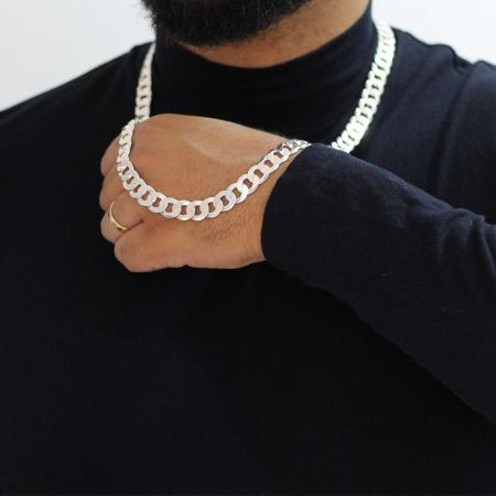 Corrente Cordão de prata 925 Masculino Elo cadeado 70cm - Site Oficial - Morelli Joias