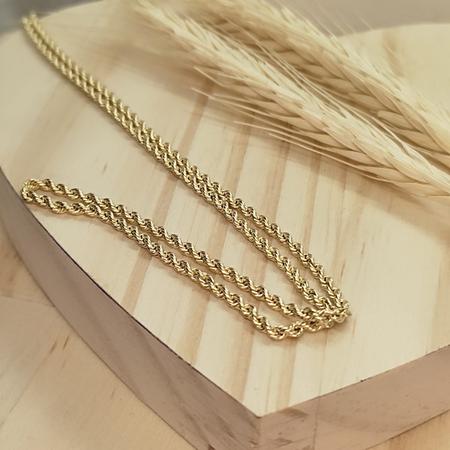 Imagem de Corrente feminina cordão baiano 45 cm ouro 18k