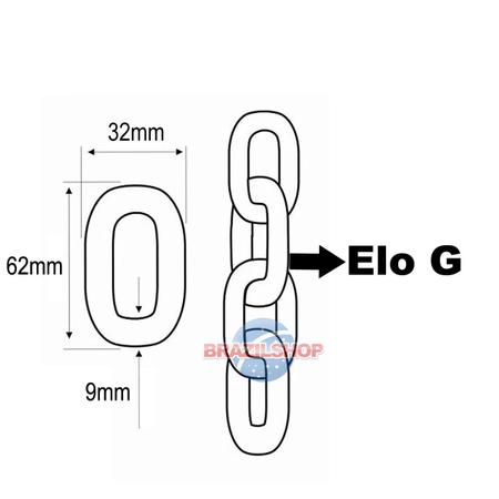 Imagem de Corrente Plástica Para Calhas E Isolamento De Áreas E Filas