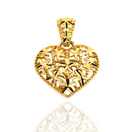 Corrente Singapura Em Ouro 18k Com Pingente Coração Rendado Diamantado - AGAPRIME JOIAS Imagem de Corrente Singapura Em Ouro 18k Com Pingente Coração Rendado Diamantado