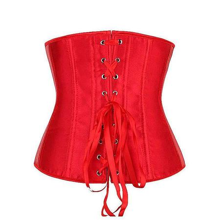 Imagem de Corset Corpete Corselet Underbust Cinta Modeladora Redutora Acetinado Cores